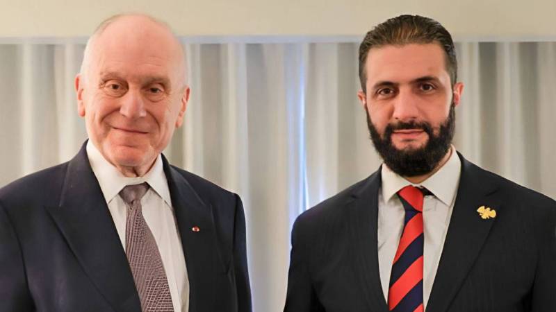 suriye gecici cumhurbaskani sara new yorkta dunya yahudi kongresi baskani lauder ile gorustu jtb5KQW6