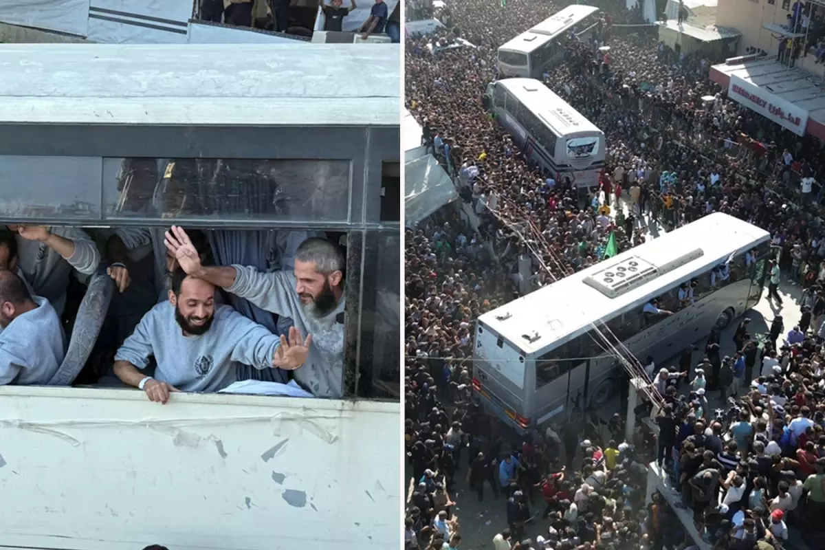 israilin serbest biraktigi filistinli esirler gazzede FcckwnZl.jpg